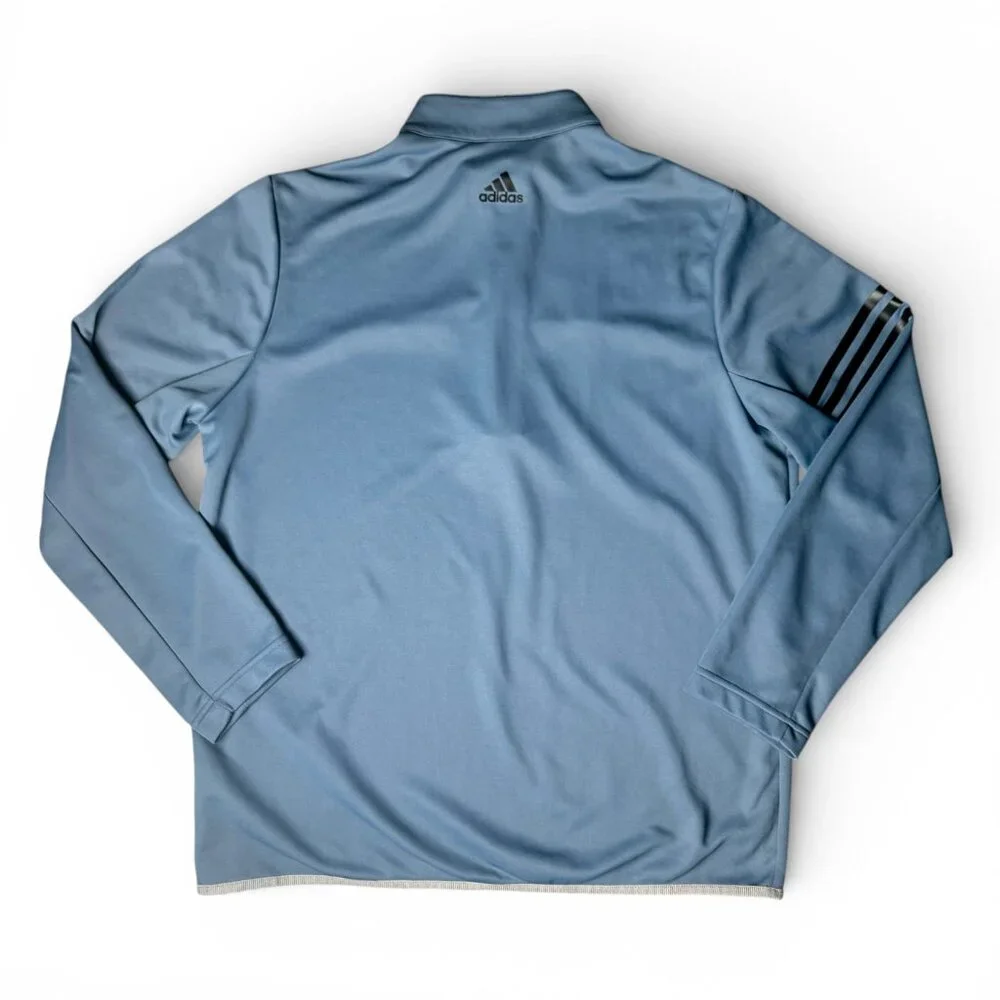 Adidas Men's Golf Quarter Zip Performance Pullover Blue Size‎ Large